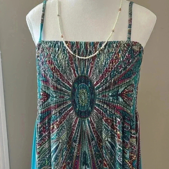 [s-L]India Boutique Tube Top sundress Fit ‘n Flare A-line  Maxi dress - Picture 2 of 8
